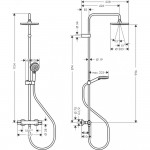 Душевая система наружного монтажа Hansgrohe Vernis Shape 230 Showerpipe Green 26318000 Душевая система наружного монтажа Hansgrohe Vernis Shape 230 Showerpipe Green 26318000